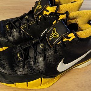 Nike Zoom Kobe 1 Protro Del Sol Black Maize, Gold White Black, Men's Size 10.5